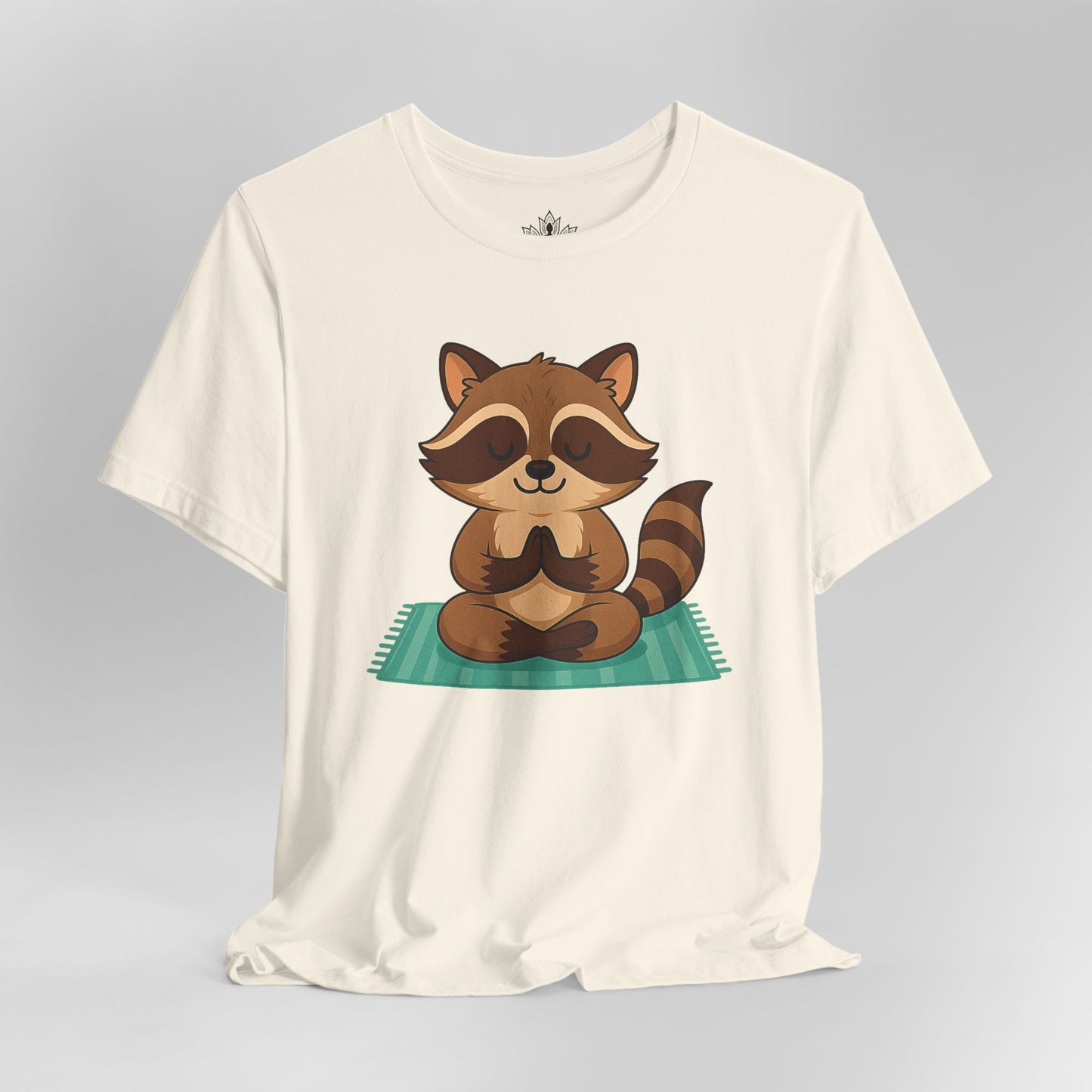 Meditating Raccoon – Lotus Pose Animal Tee