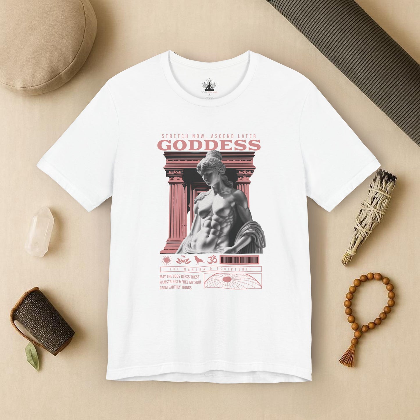 Greek Yoga Goddess – Stretch & Ascend Tee