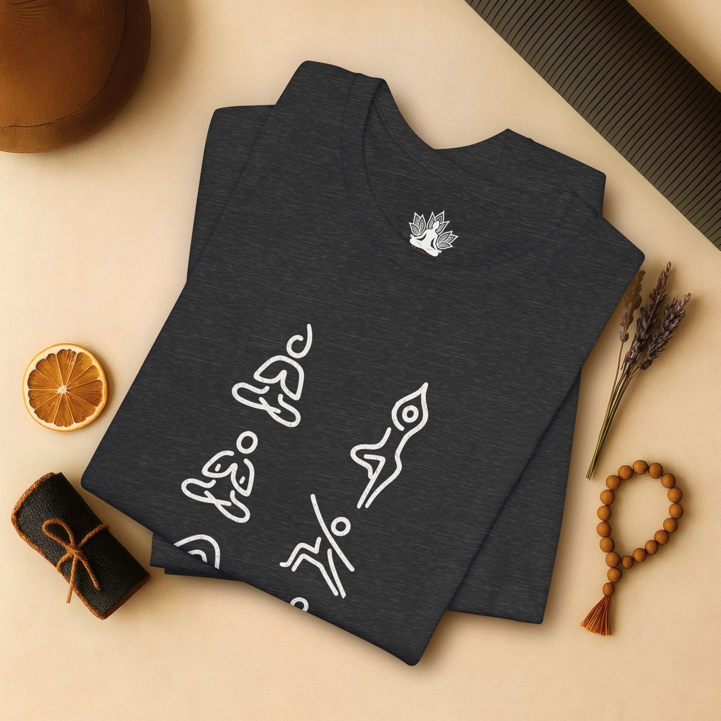 Minimalist Yoga Poses Tee – Mindful Line Art