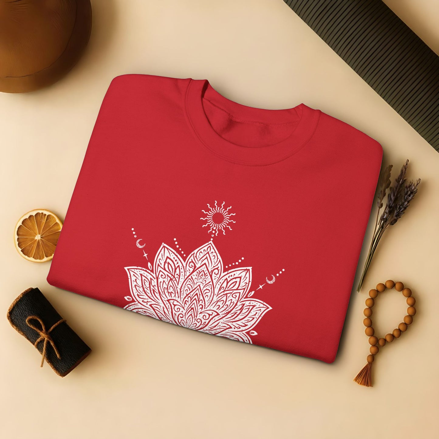 Sacred Lotus Mandala β Mindful Yoga Sweatshirt