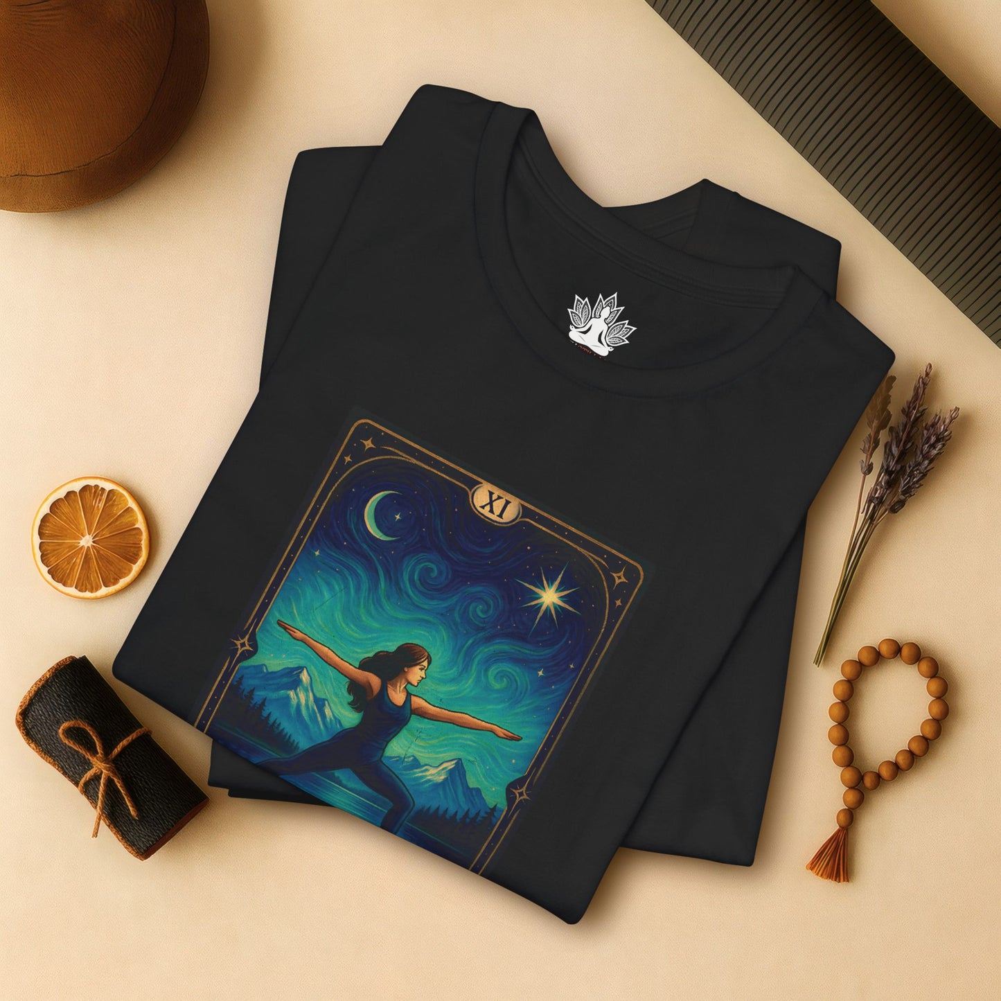 Rocky Mountains Warrior – Tarot Card Yoga Tee