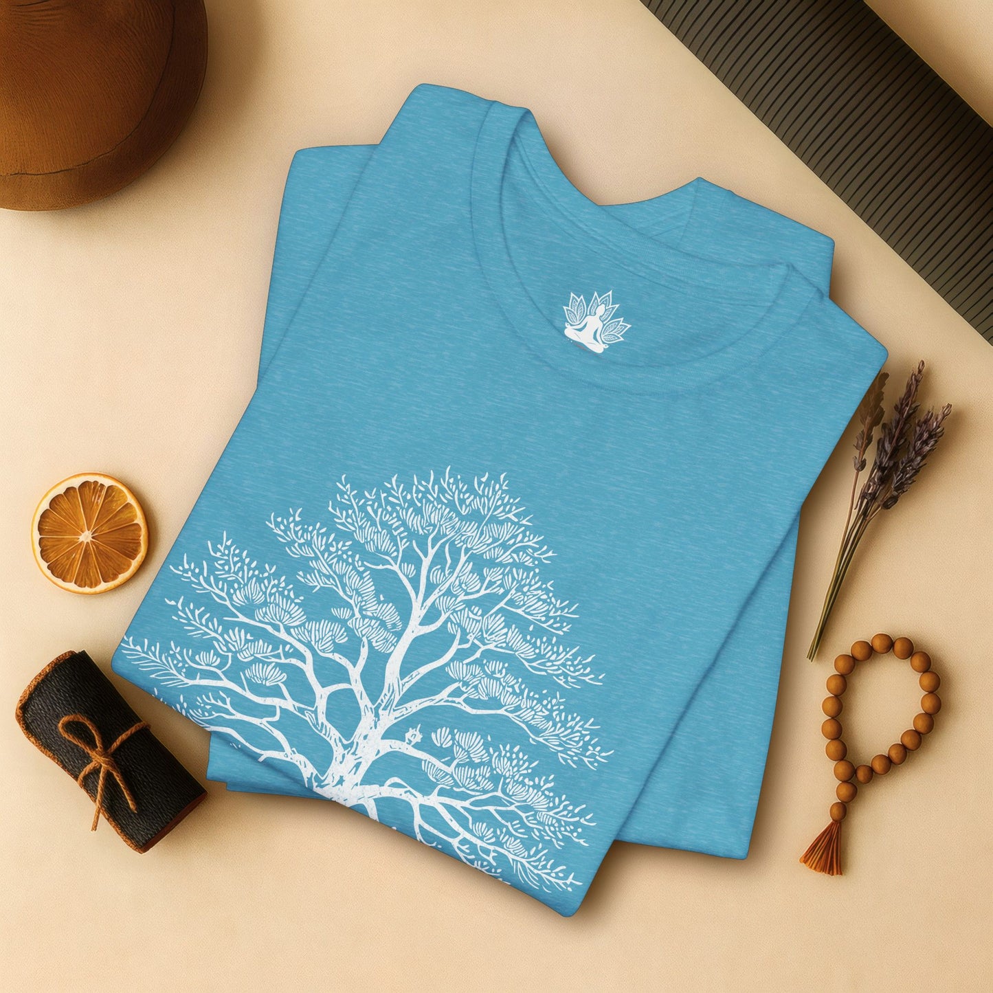 Sacred Tree of Life T-Shirt – Yoga Nature Minimalist Tee