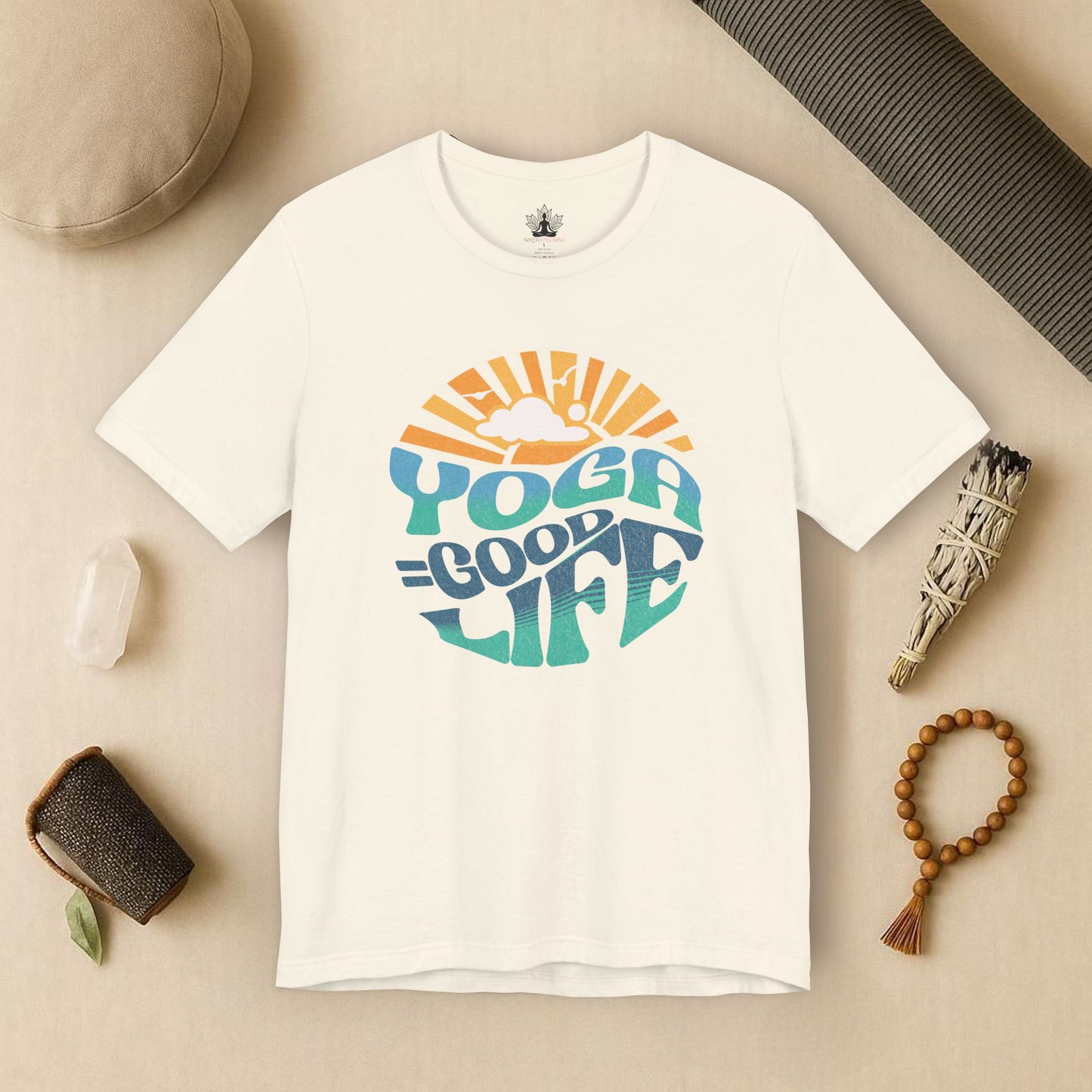 Yoga = Good Life - Happy Vintage Tee