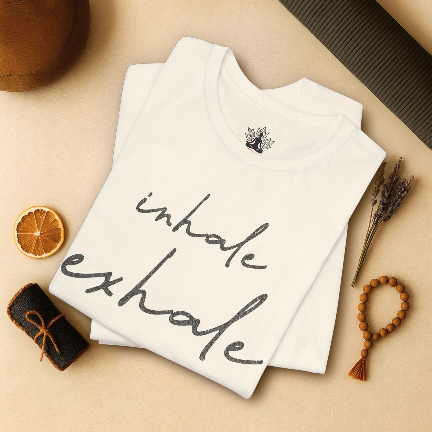 Inhale Exhale Luxe – Minimalist Mindfulness Tee