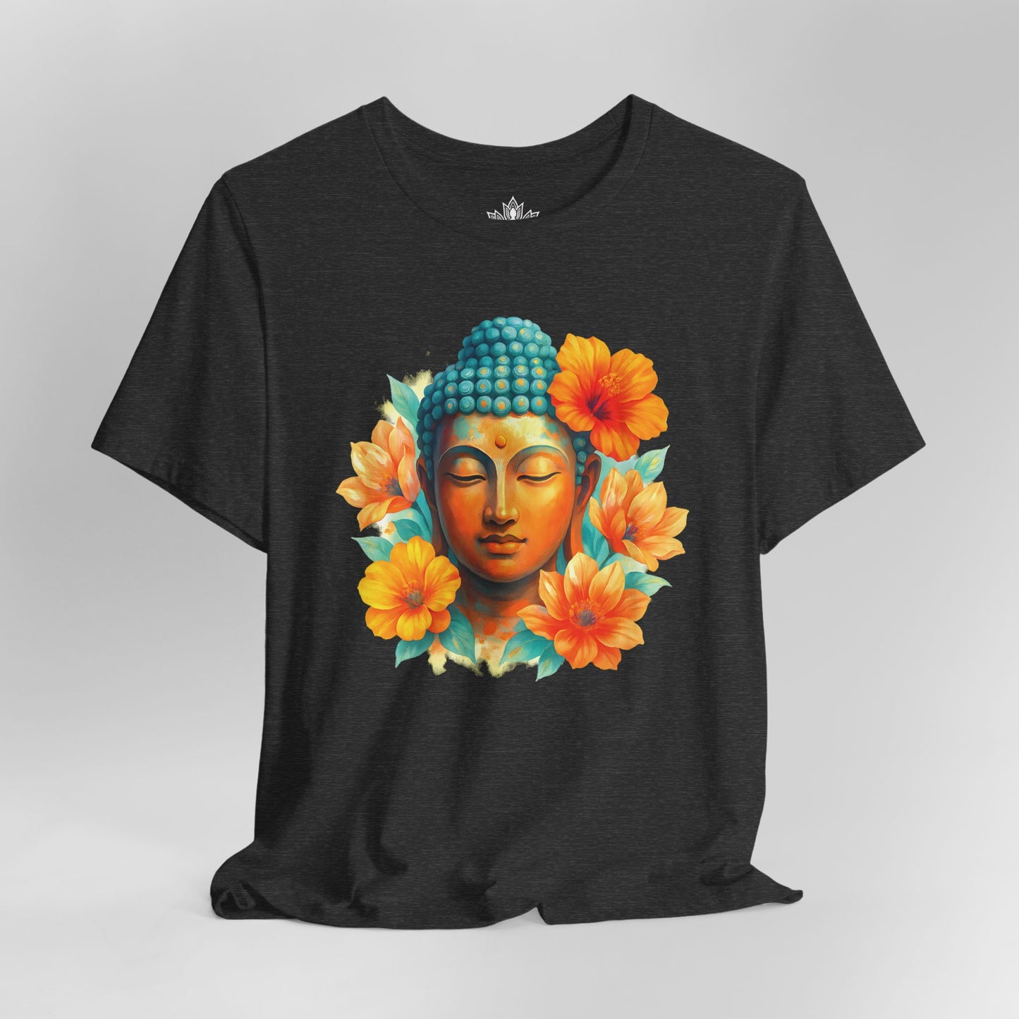 Buddha Glow – Floral Meditation Tee