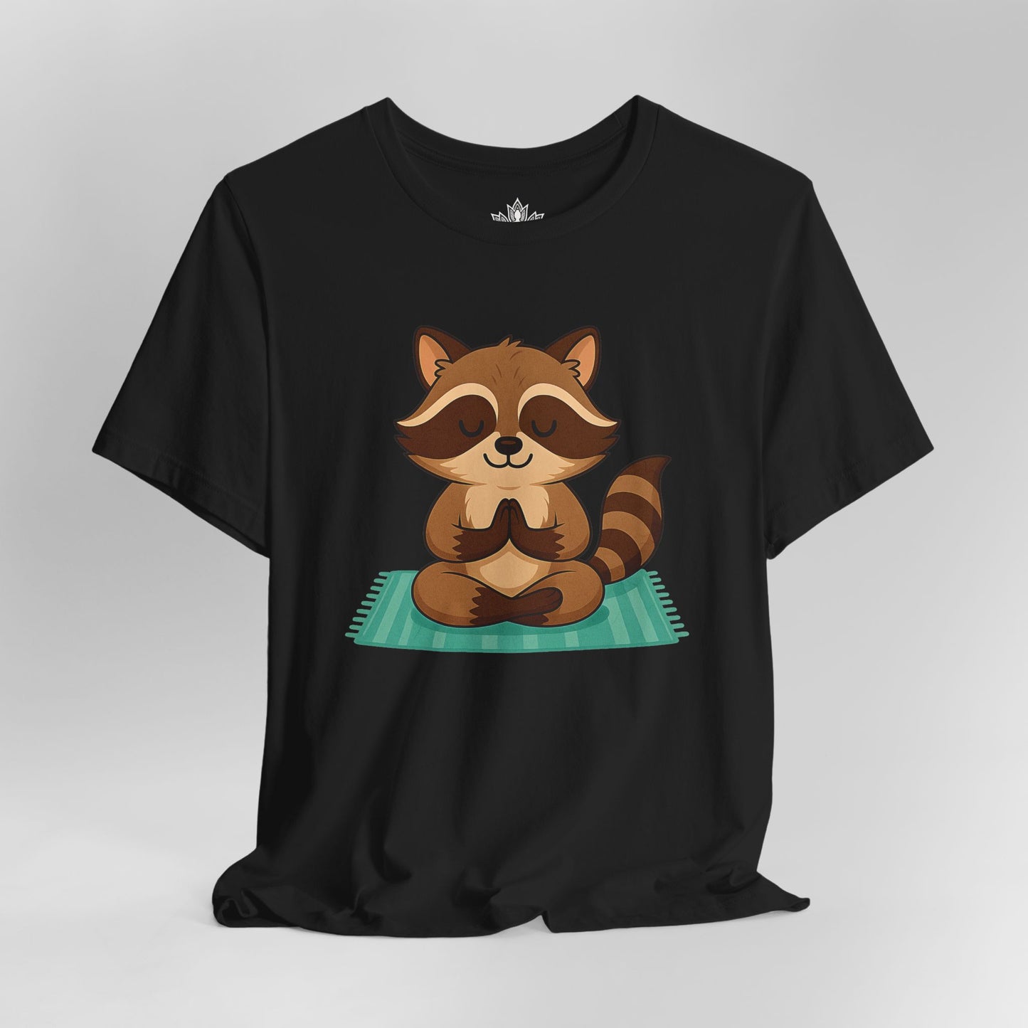 Meditating Raccoon – Lotus Pose Animal Tee