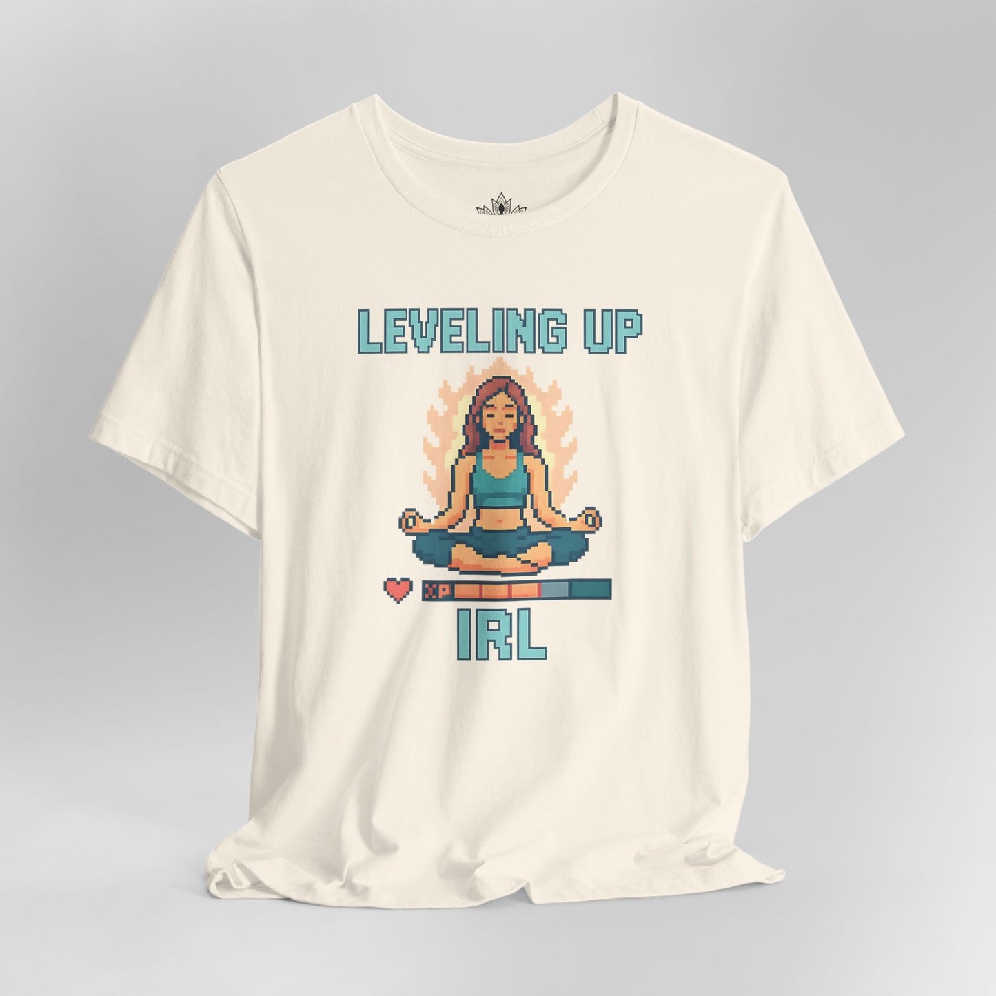 Leveling Up IRL – Pixel Yoga Tee