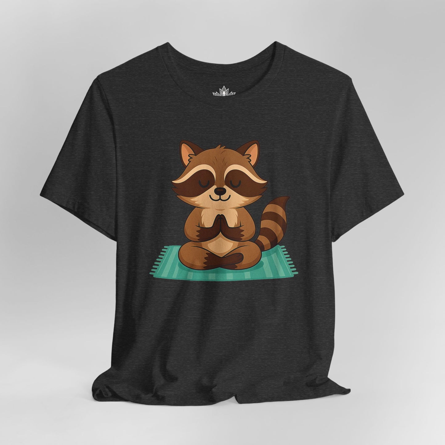 Meditating Raccoon – Lotus Pose Animal Tee