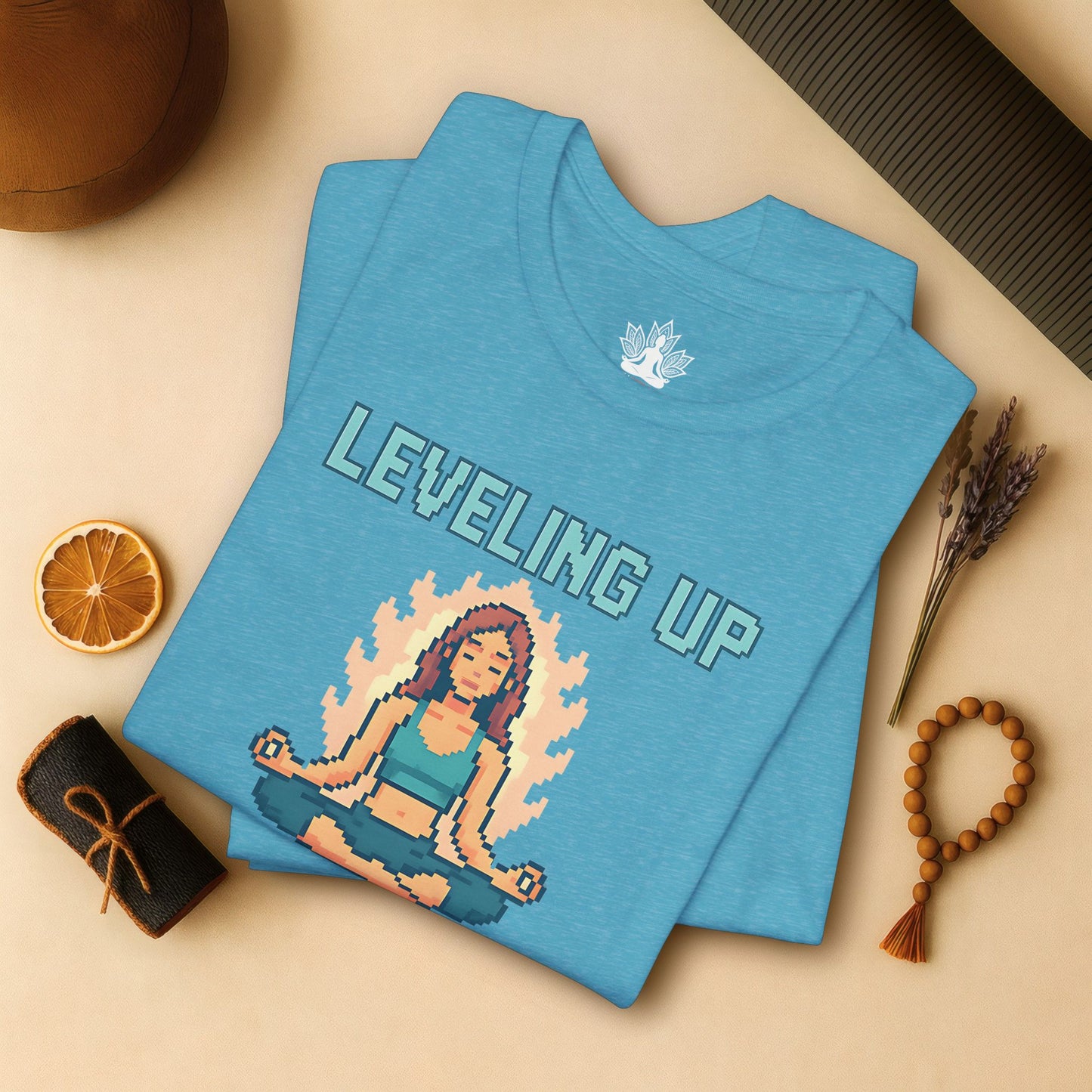 Leveling Up IRL – Pixel Yoga Tee
