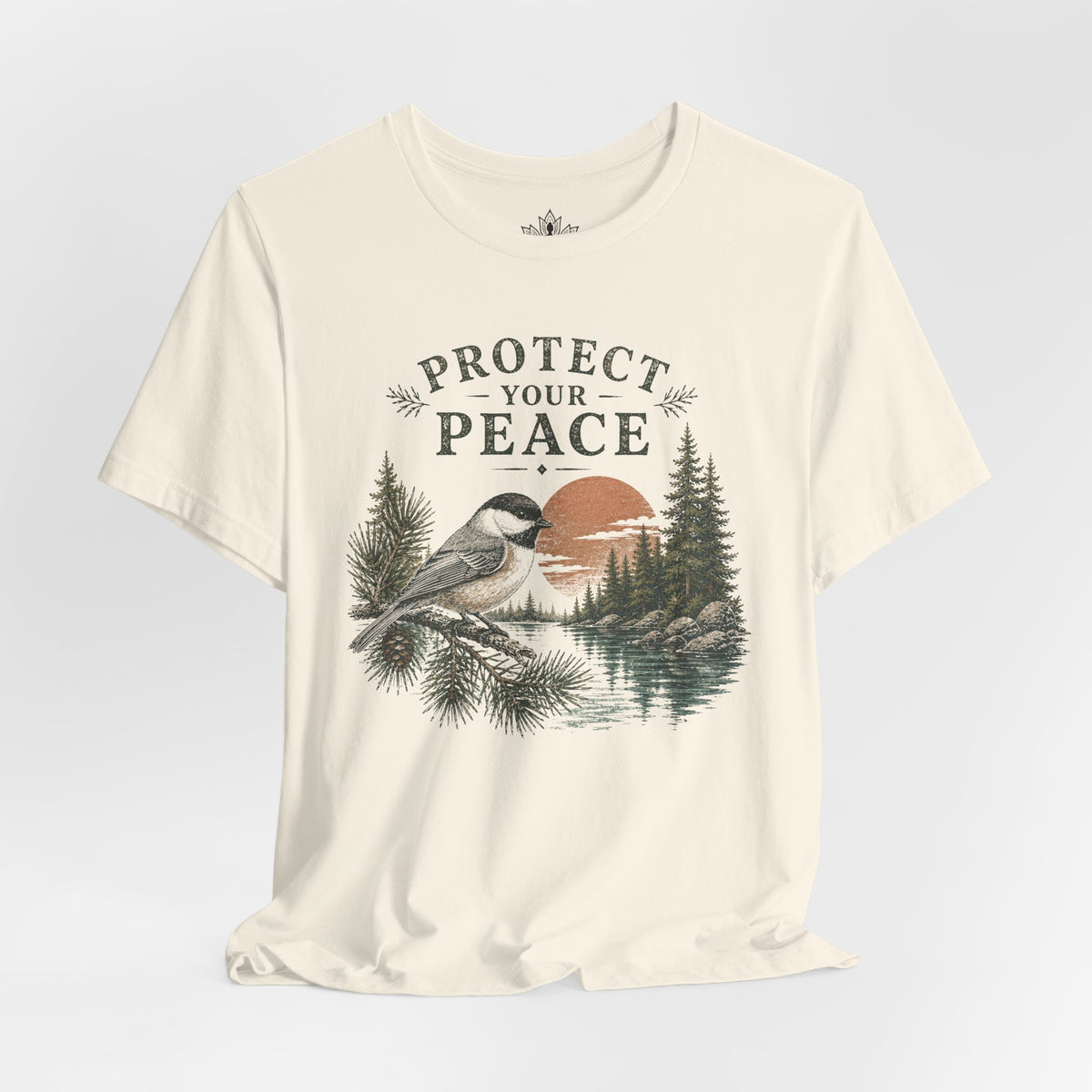 Protect Your Peace Retro Chickadee Tee