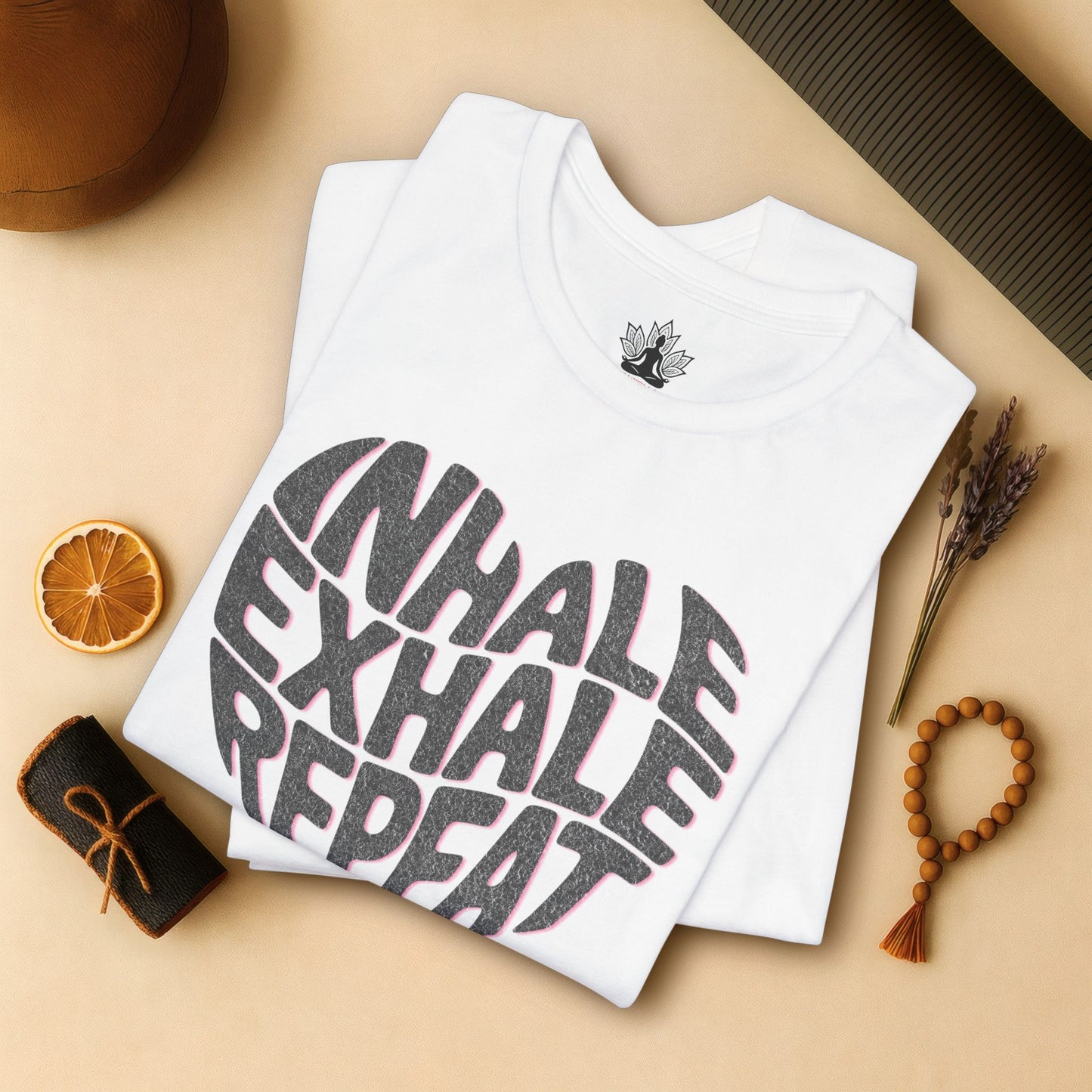 Inhale Exhale Repeat – Mindful Heart Tee