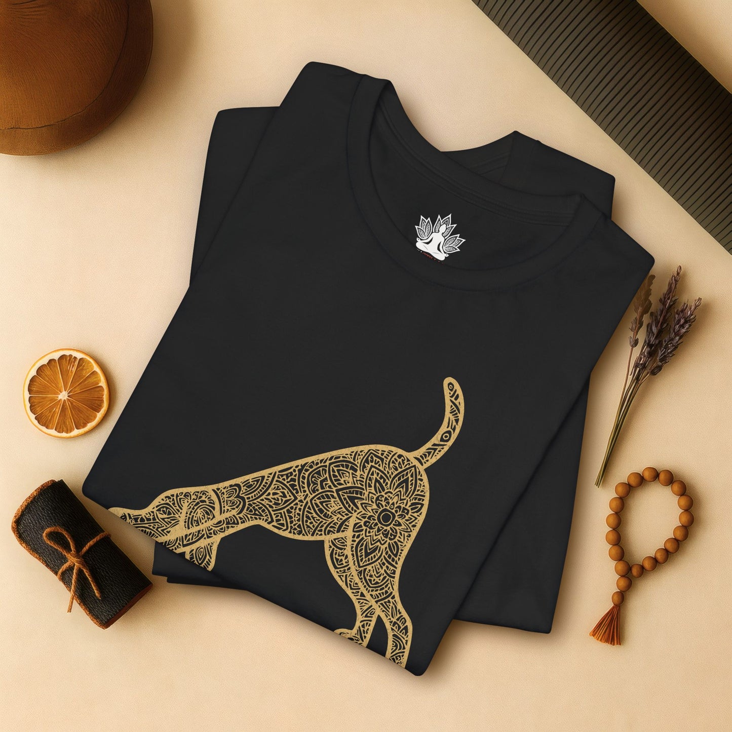 Downward Human – Mandala Dog Yoga Tee