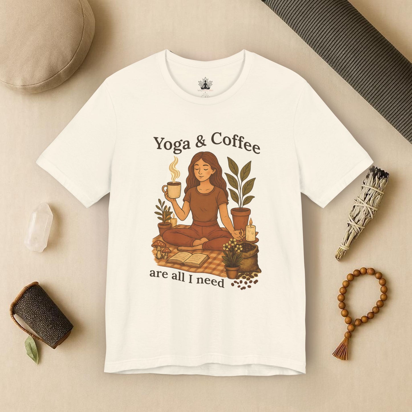 Yoga & Coffee – Cozy Morning Tee
