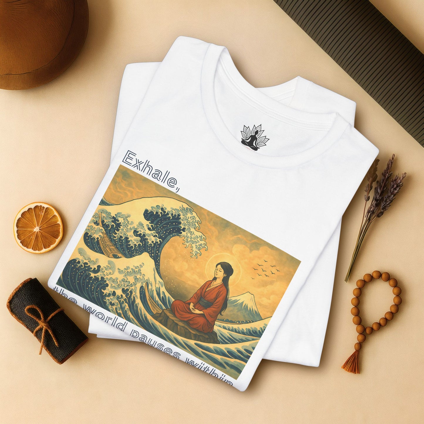 Exhale – Mindful Japanese Wave Tee