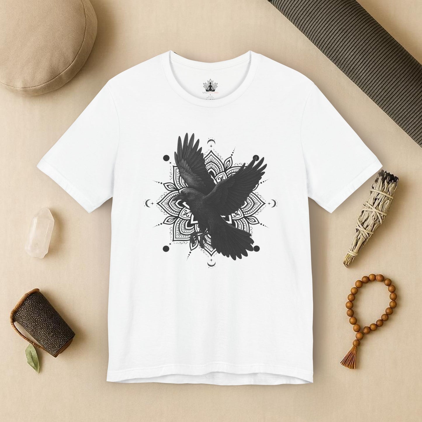 Mystic Raven – Mandala Moon Flight Tee
