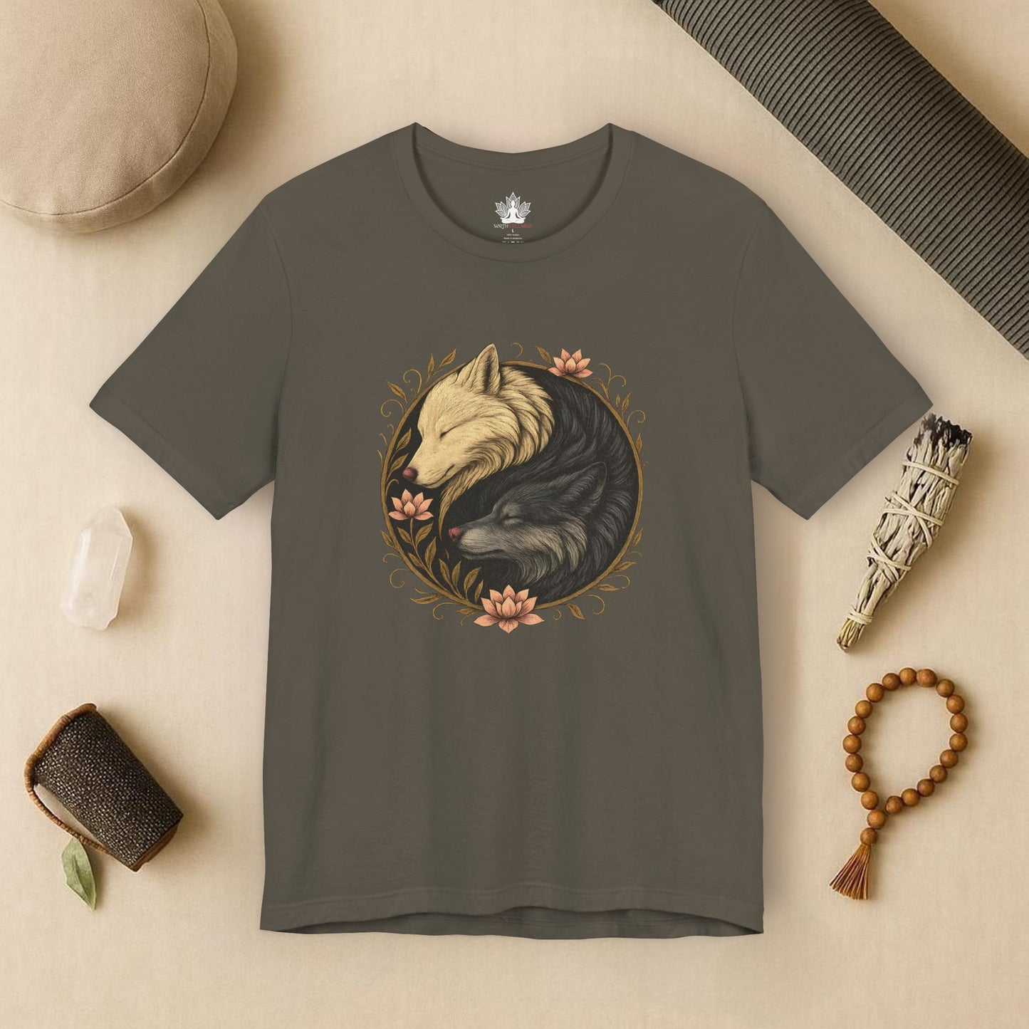 Yin Yang Wolves - Spiritual Balance Tee