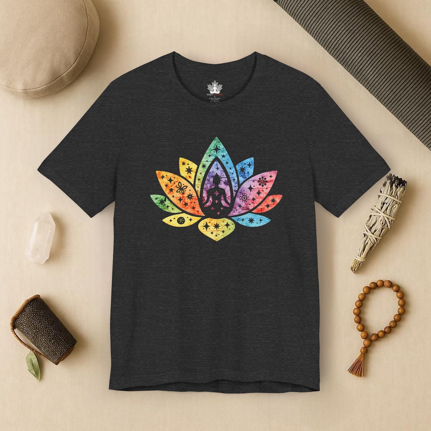 Lotus Pride – Cosmic Rainbow Tee