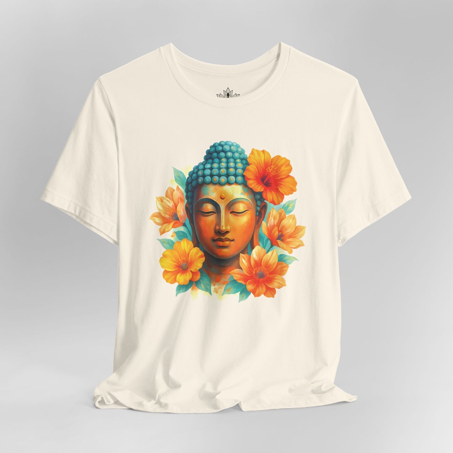 Buddha Glow – Floral Meditation Tee