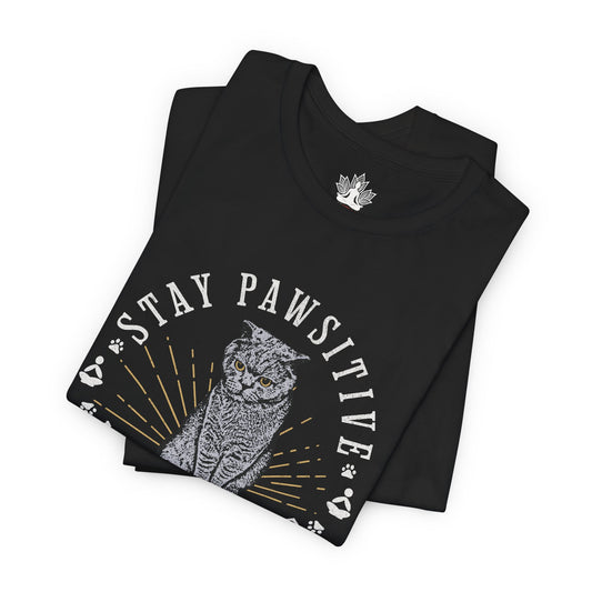Stay Pawsitive Nameowste – Funny Cat Yoga Men Tee