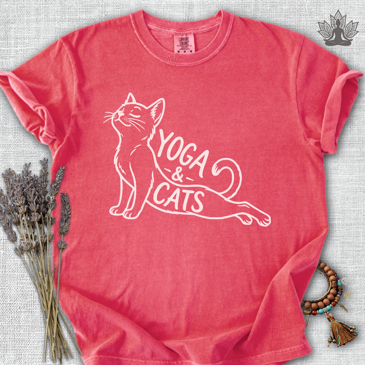 Yoga & Cats Comfort Colors® Tee