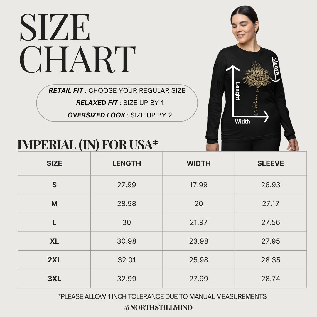 Balance Within - Long Sleeves Lotus Tee