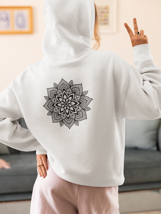 Cozy Champion Breathe Hoodie – Mandala Back