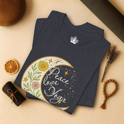 Moon Mandala – Peace Love Yoga Tee