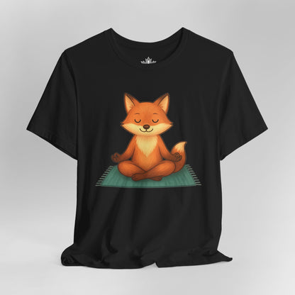 Fox Meditating – Yoga Animal Namaste Tee
