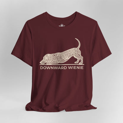 Downward Wienie Dog Pose – Funny Mandala Sausage Dog Tee