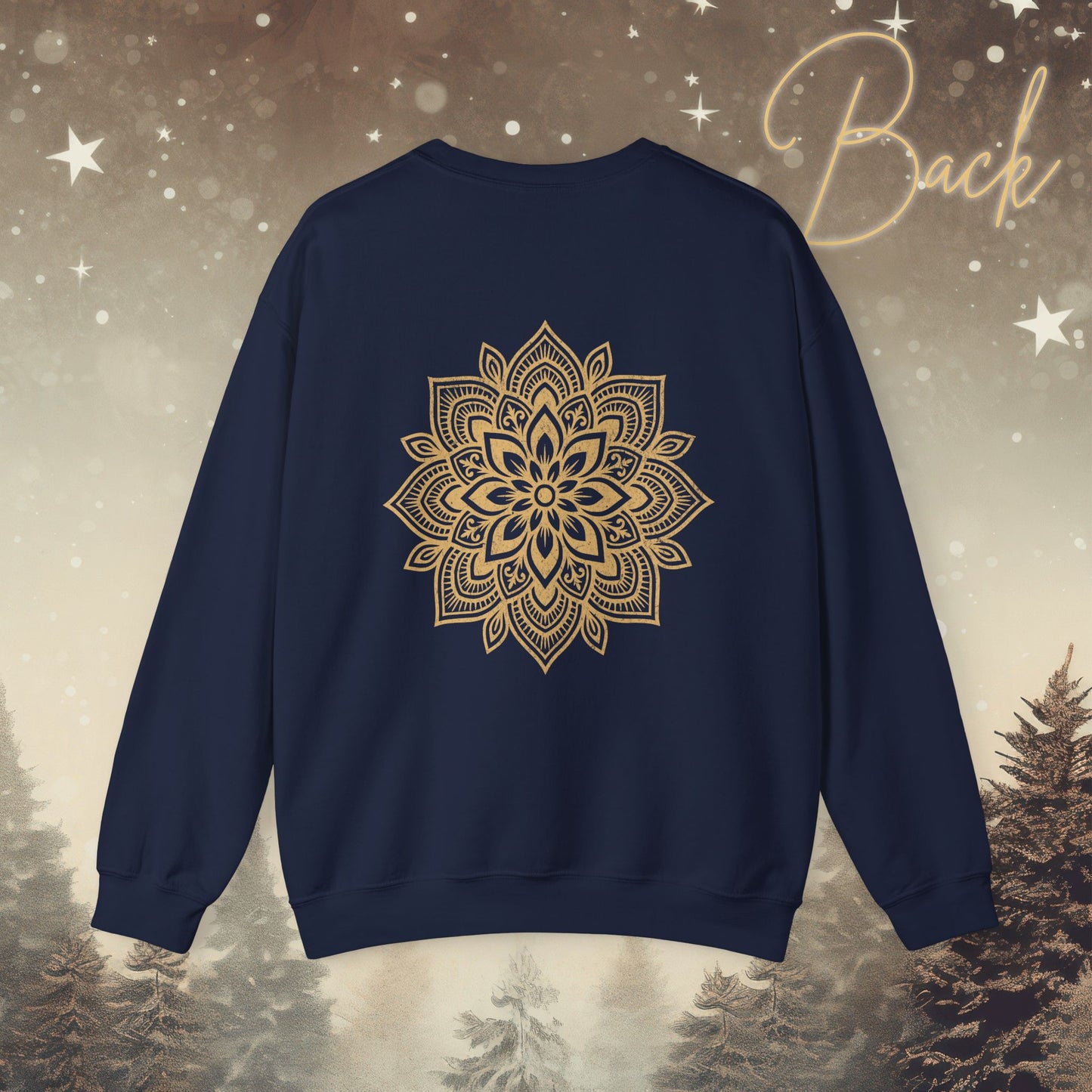Cozy Breathe Sweatshirt - Mandala Back Print