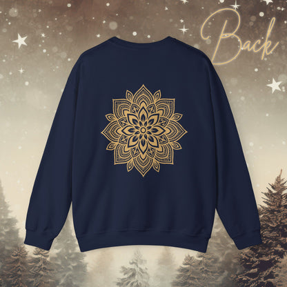 Cozy Breathe Sweatshirt - Mandala Back Print