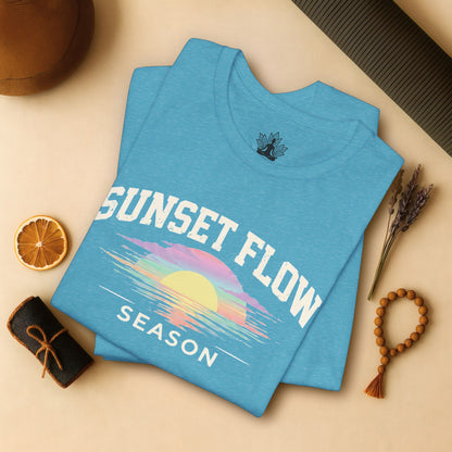 Retro Pastel Sunset Flow Season Tee