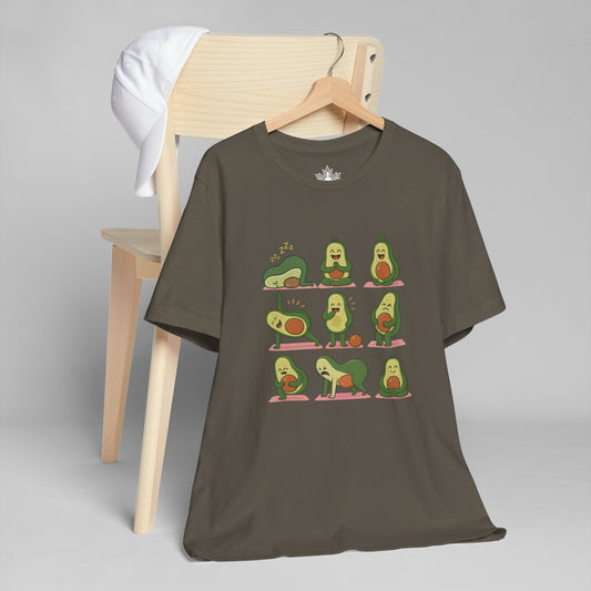 Avocado Yoga Poses - Funny Wellness Men Tee