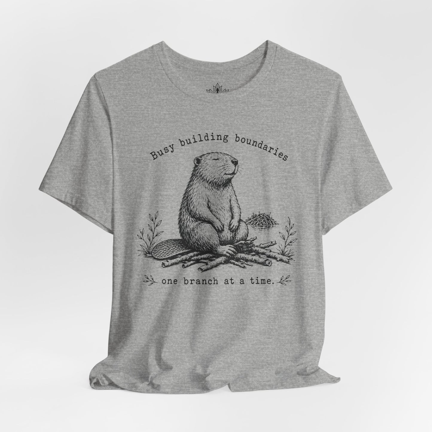 Busy Building Boundaries Beaver Tee