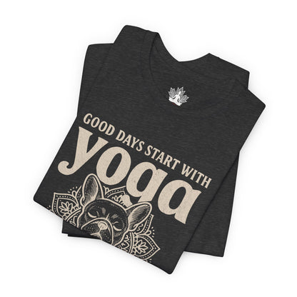 French Bulldog Yoga - Good Vibes Men Tee