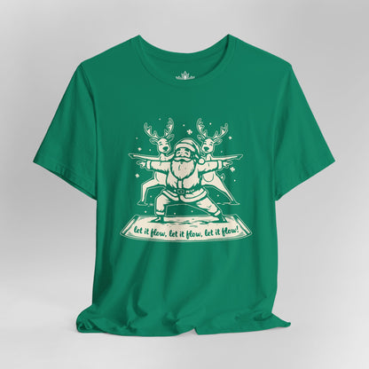 Let It Flow Santa Tee