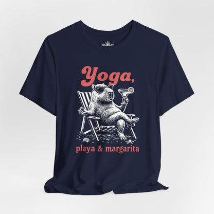 Capybara Yoga, Playa & Margarita Tee