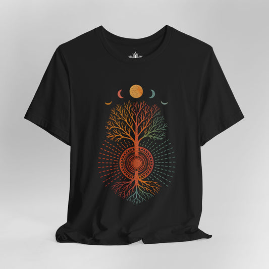 Mystic Roots Rising - Lunar Mandala Men Tee