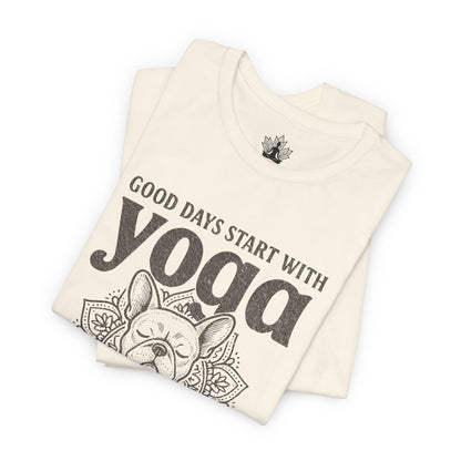 French Bulldog Yoga - Good Vibes Men Tee