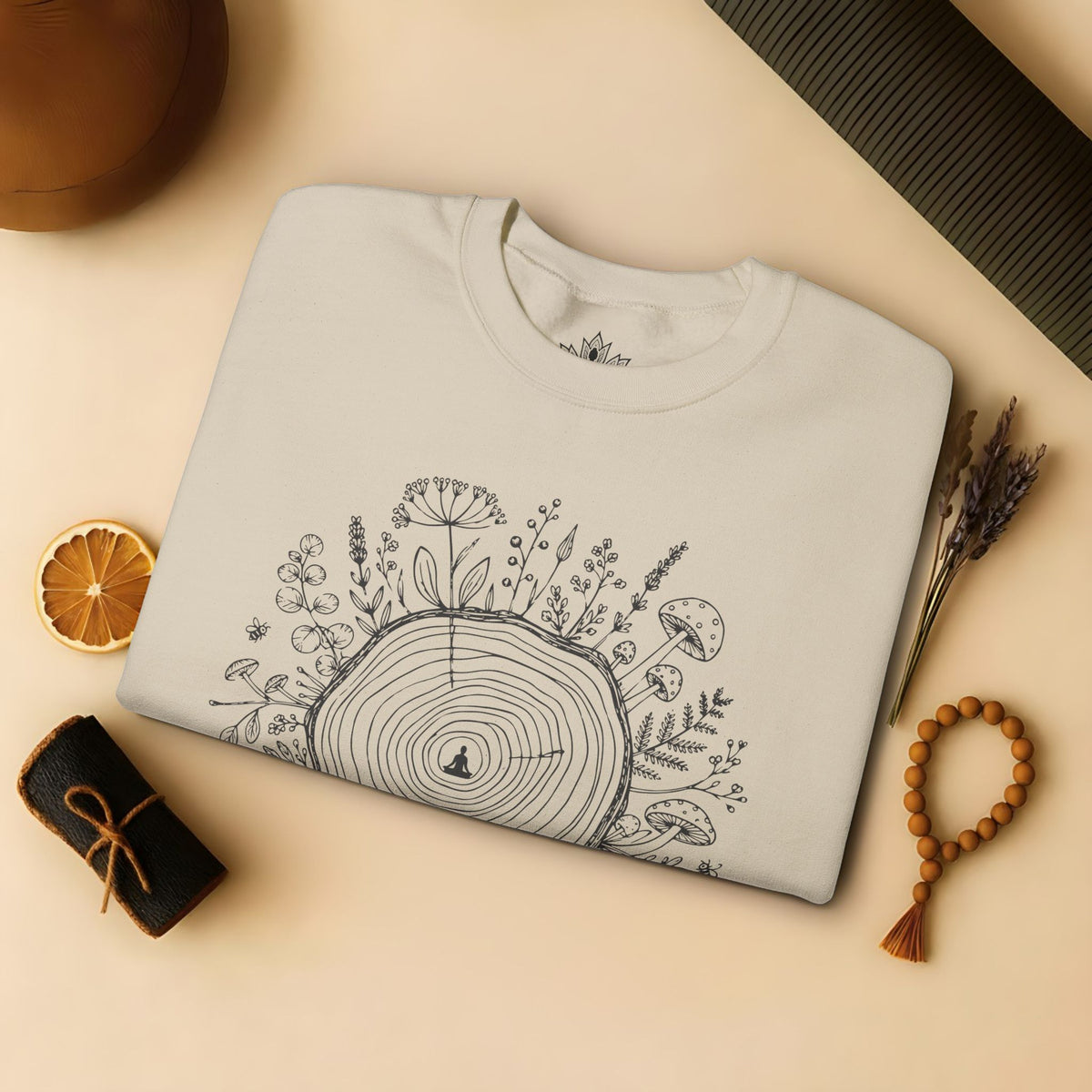 The Quiet Center Botanical Sweatshirt
