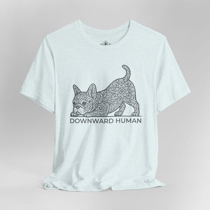 Frenchie Mandala – Downward French Bulldog Tee
