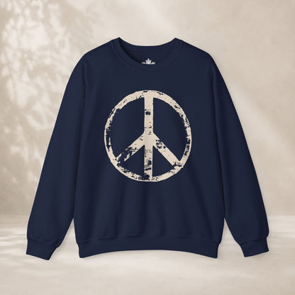 Vintage Peace Symbol Sweatshirt