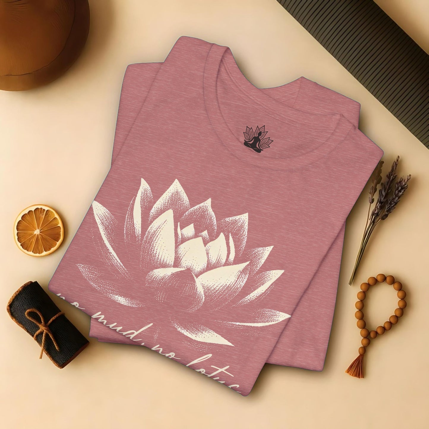 No Mud, No Lotus Shadow Art Tee
