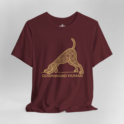 Downward Human – Mandala Dog Yoga Tee