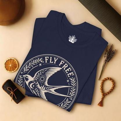 Fly Free, Little Bird Badge Tee