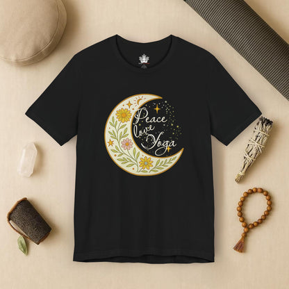 Moon Mandala – Peace Love Yoga Tee