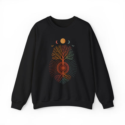 Sweat-shirt Arbre de Vie Mystique - Racines de Mandala