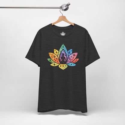 Lotus Pride – Cosmic Rainbow Men Tee