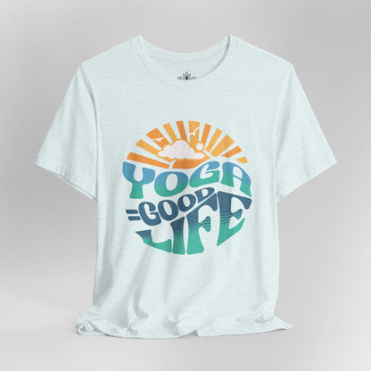 Yoga = Good Life - Happy Vintage Men Tee