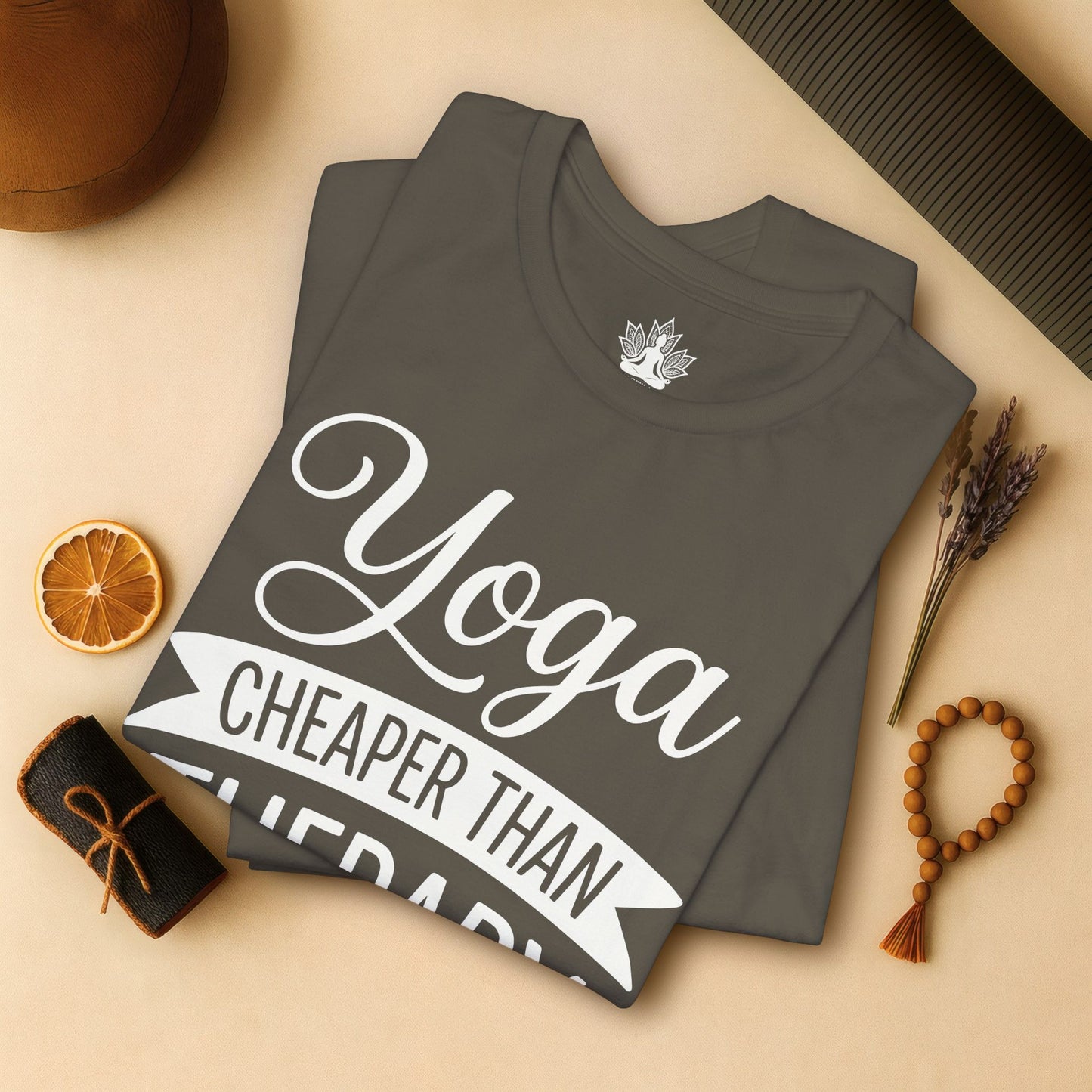 Yoga Cheaper Than Therapy Tee